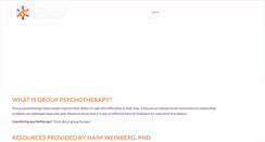 Desktop Screenshot of group-psychotherapy.com